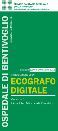 Inaugurazione Ecografo Digitale donato all'Ospedale di Bentivoglio