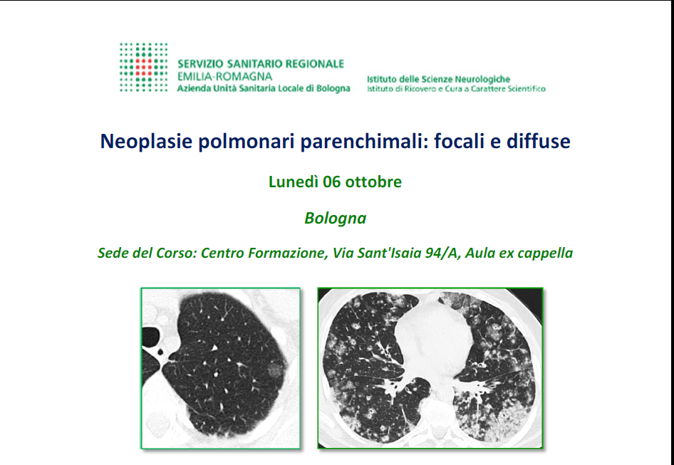 Neoplasie polmonari parenchimali: focali e diffuse 