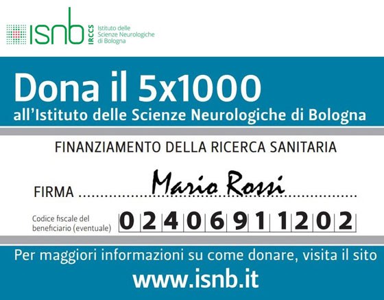 Promemoria  per il 5x1000 all'Istituto delle Scienze Neurologiche di Bologna