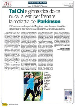 articolo Corriere di Bologna - tai chi parkinson