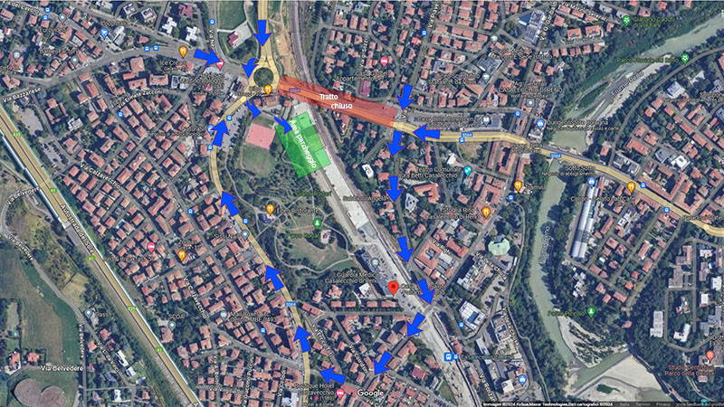 Casalecchio di Reno, dal 15 luglio 2024 chiusura del ponte sulla ferrovia Bologna-Porretta