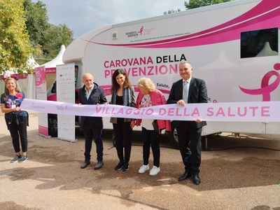 Race for the Cure 2024. Inaugurazione del Villaggio della Salute