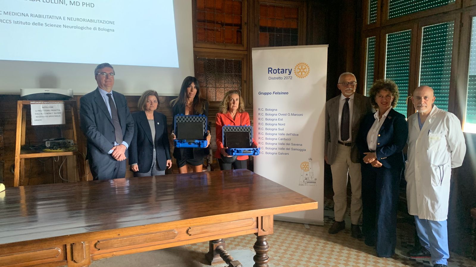 Donati dai Rotary Club di Bologna due dispositivi Home Kit per la tele-riabilitazione